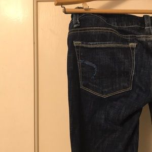 Skinny kick dark wash American eagle jean
